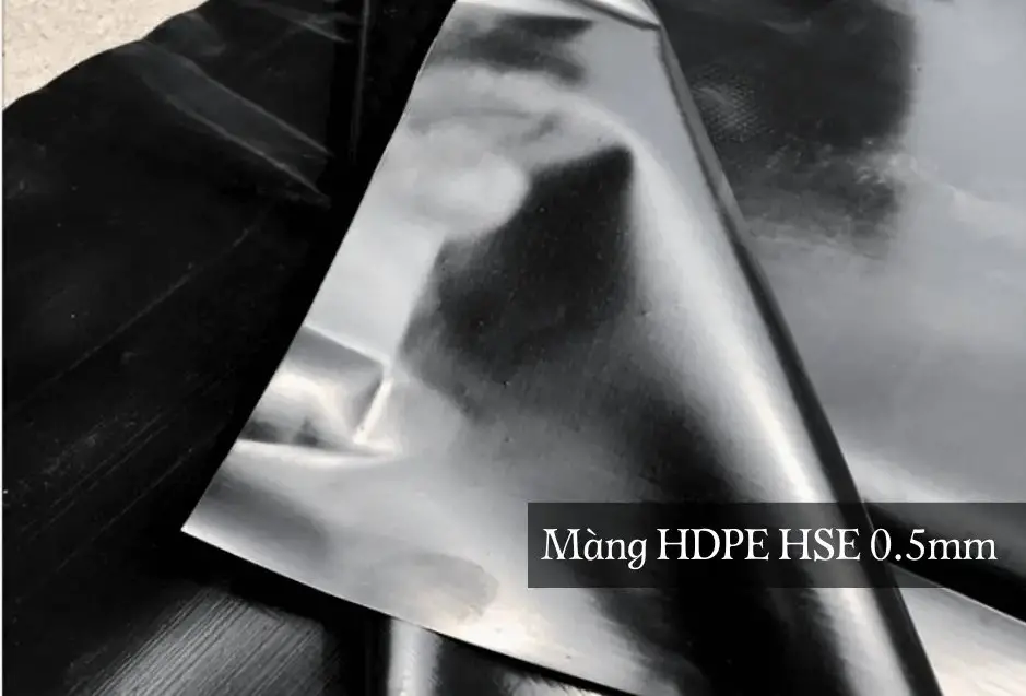 Màng HDPE 0.5 mm - Giải Pháp Chống Thấm Hiệu Quả  Ứng Dụng Đa Dạng