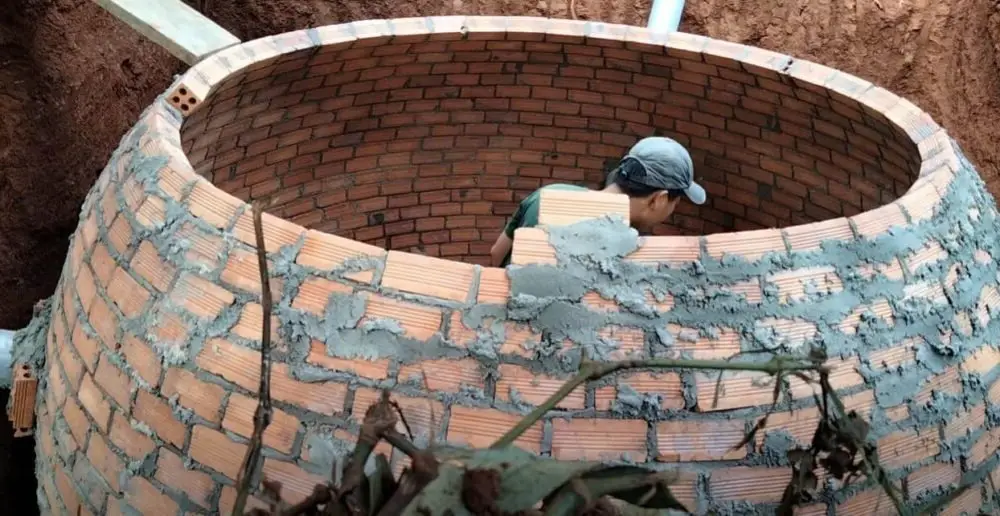 Xây hầm biogas bằng gạch