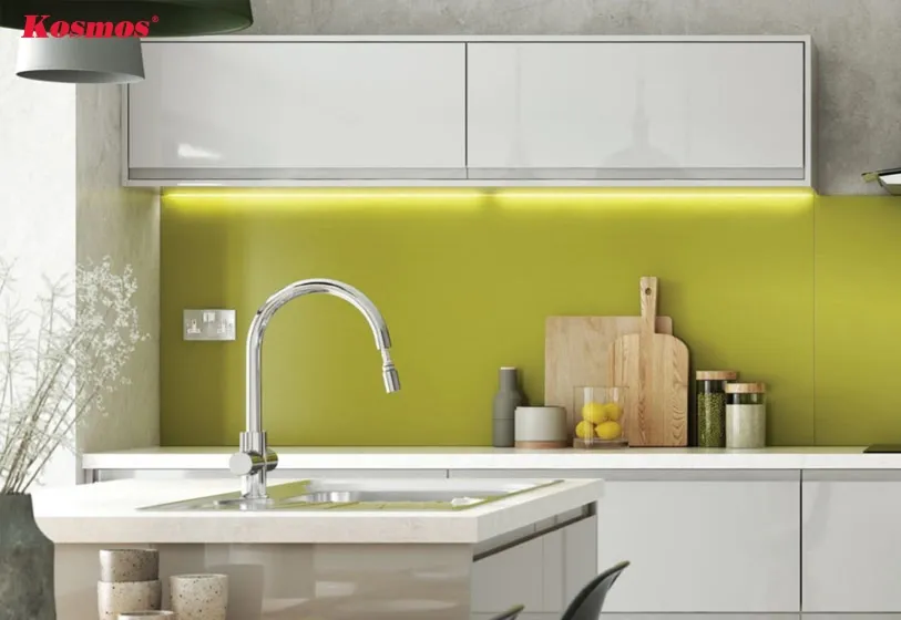 Alu ốp bếp đẹp, đảm bảo an toàn cháy nổ (Nguồn: techhomes.vn)