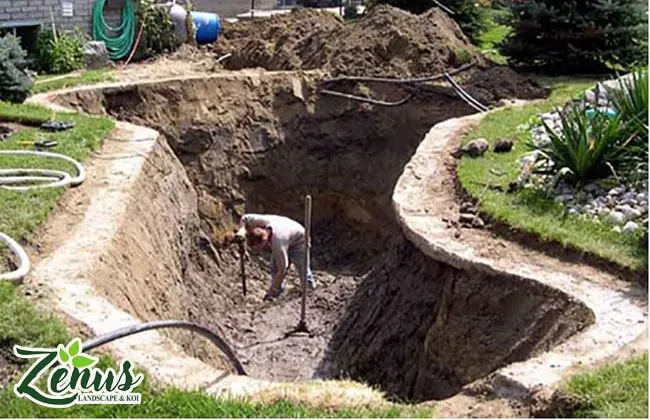 Bản vẽ thiết kế hồ cá sân vườn chi tiết trước khi thi công.