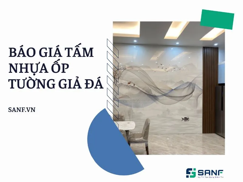 Bảng giá tấm ốp tường PVC vân đá giả đá