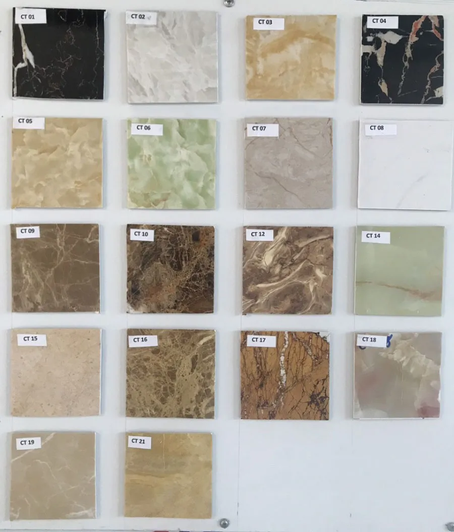 Bảng mã màu alu vân đá