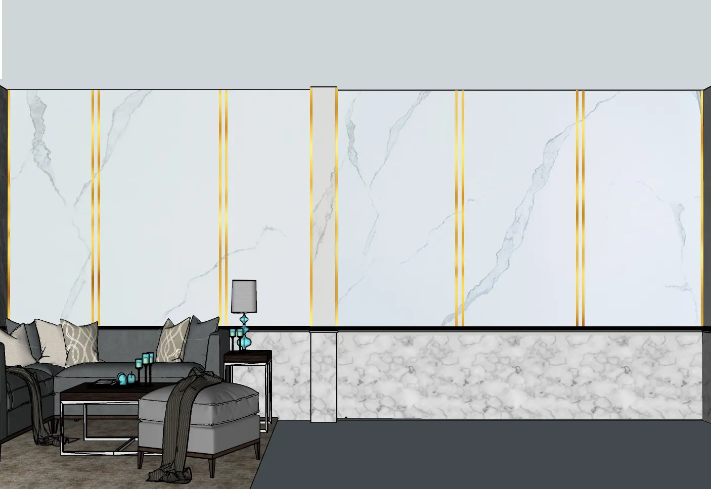Bảng màu tấm nhựa giả đá Marble mẫu 03 cho không gian hiện đại