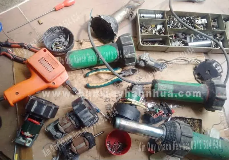 Bảo dưỡng máy hàn ống nhựa, tấm nhựa và bạt chống thấm cầm tay