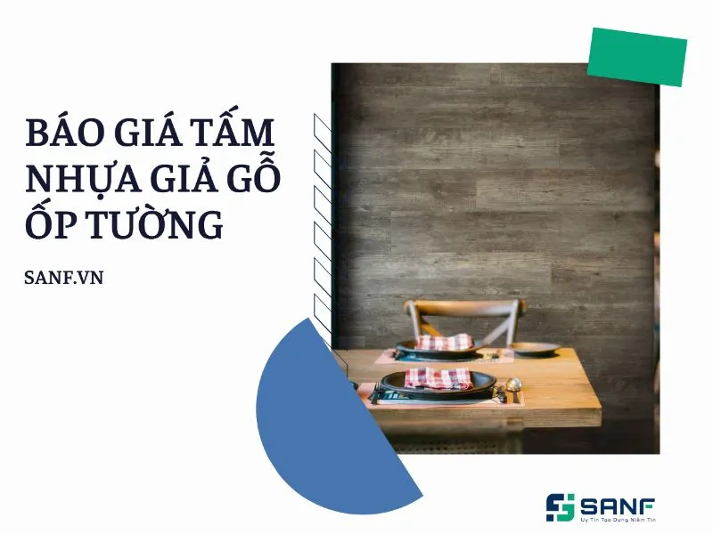 Báo giá tấm nhựa giả gỗ ốp tường