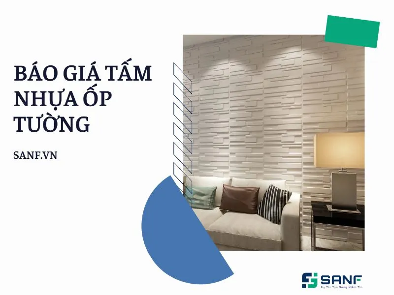 Báo giá tấm nhựa ốp tường PVC