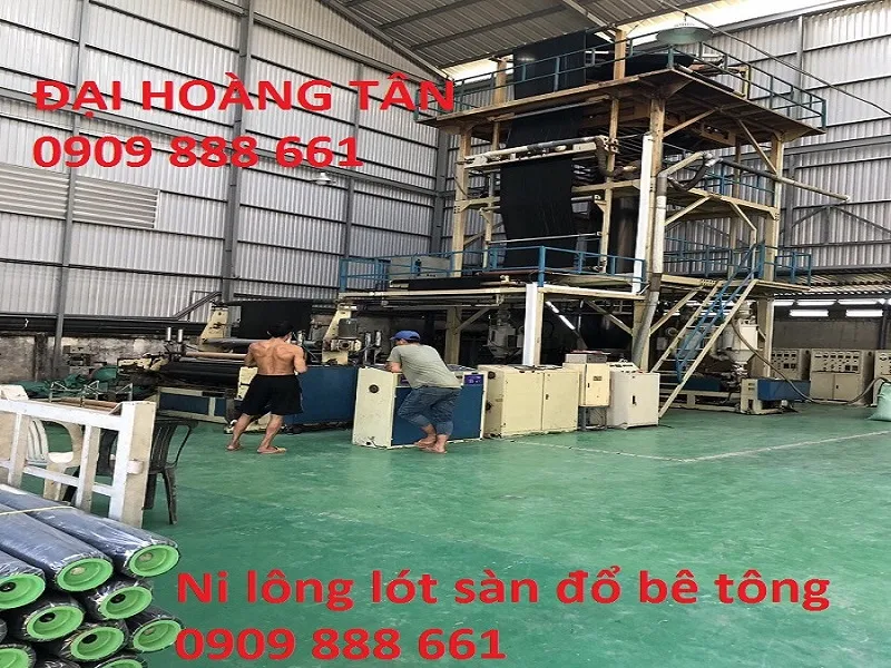 Bạt đen lót nền đổ bê tông