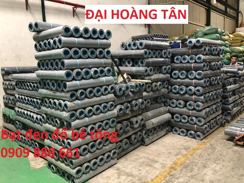 Bạt đen lót sàn đổ bê tông