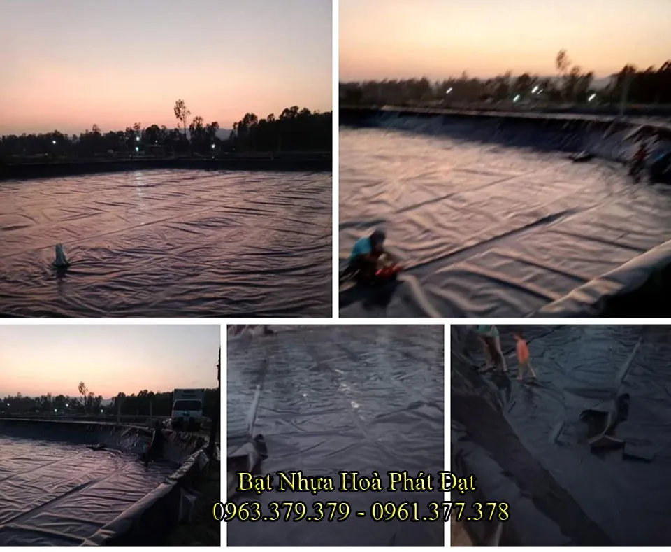 Bạt HDPE được sử dụng để làm hồ chứa nước sinh hoạt