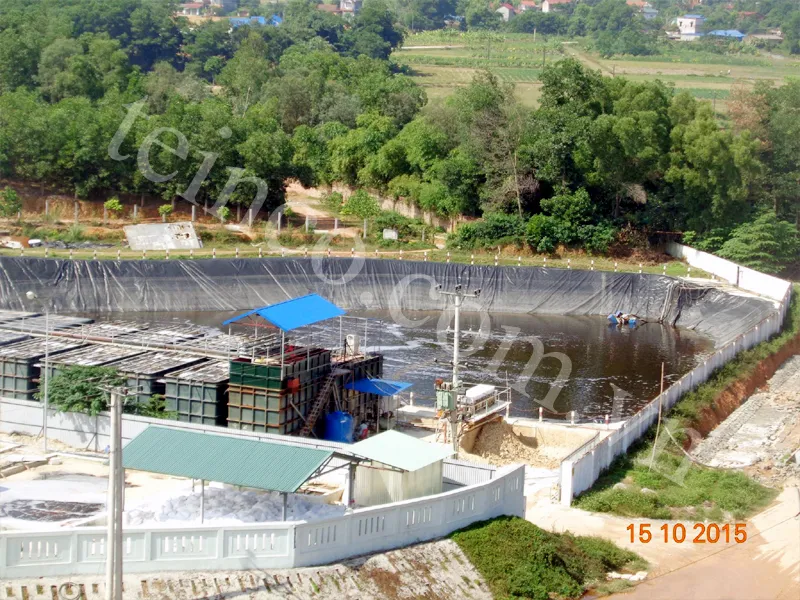 Bạt HDPE làm lớp lót đáy bồn bể chứa xăng dầu