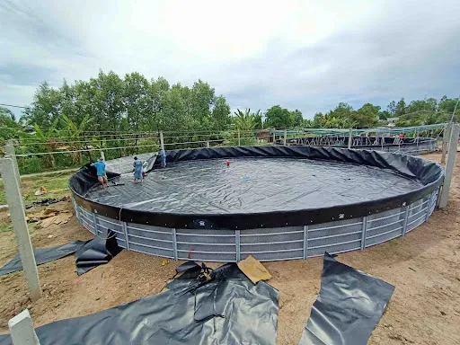 Bạt HDPE lót đáy ao hồ
