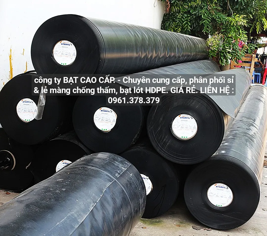 Bạt lót hồ nuôi tôm HDPE sau khi hoàn thành, sẵn sàng cho vụ nuôi mới