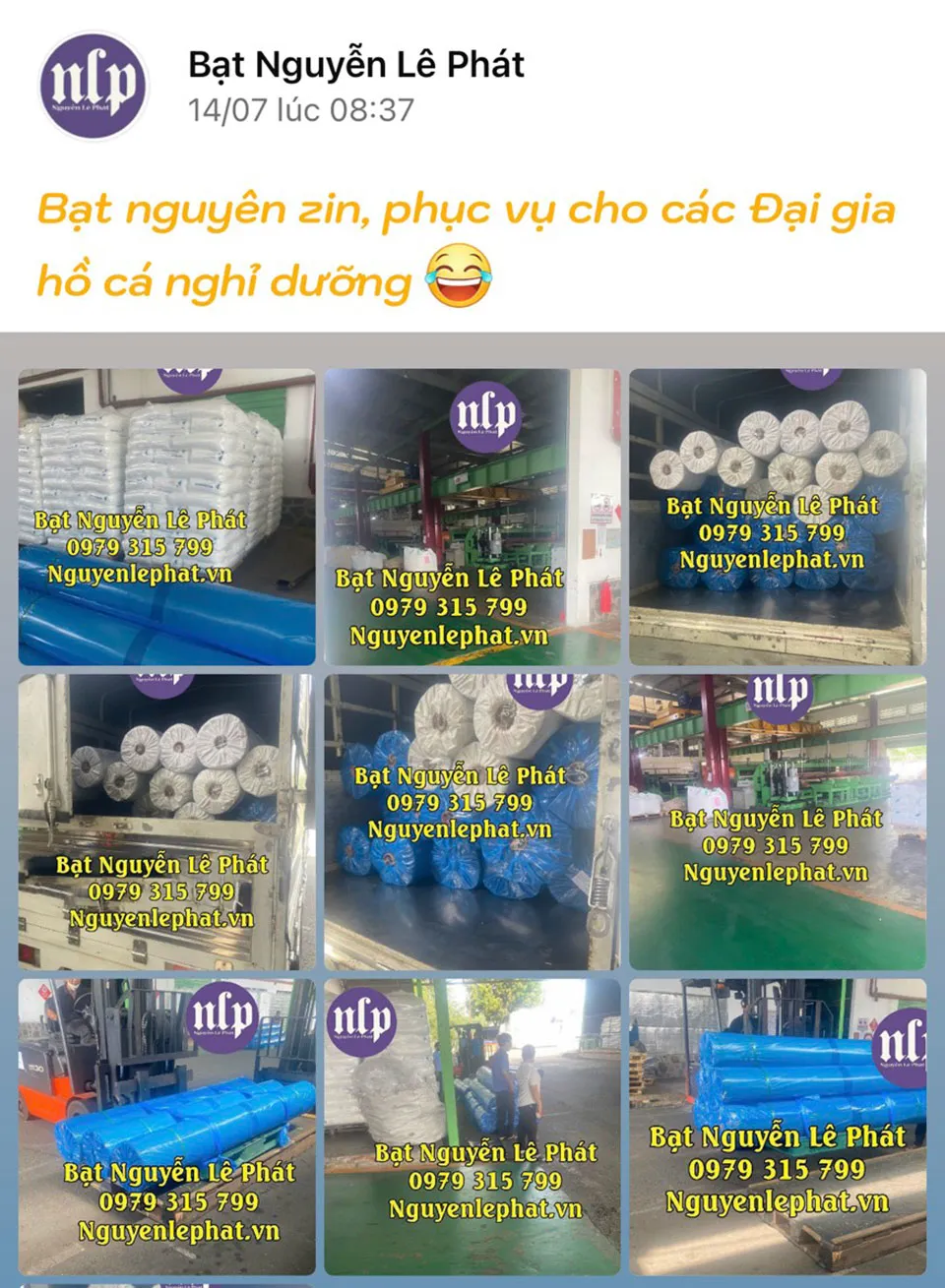 Bạt nhựa HDPE cho bể cá tại Quảng Bình