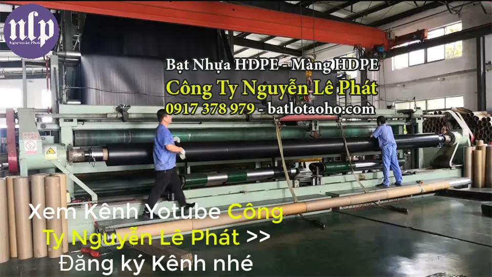 Bạt nhựa HDPE lót hồ chứa nước tưới cây tại Xuân Lộc, giải pháp tiết kiệm và bền vững.