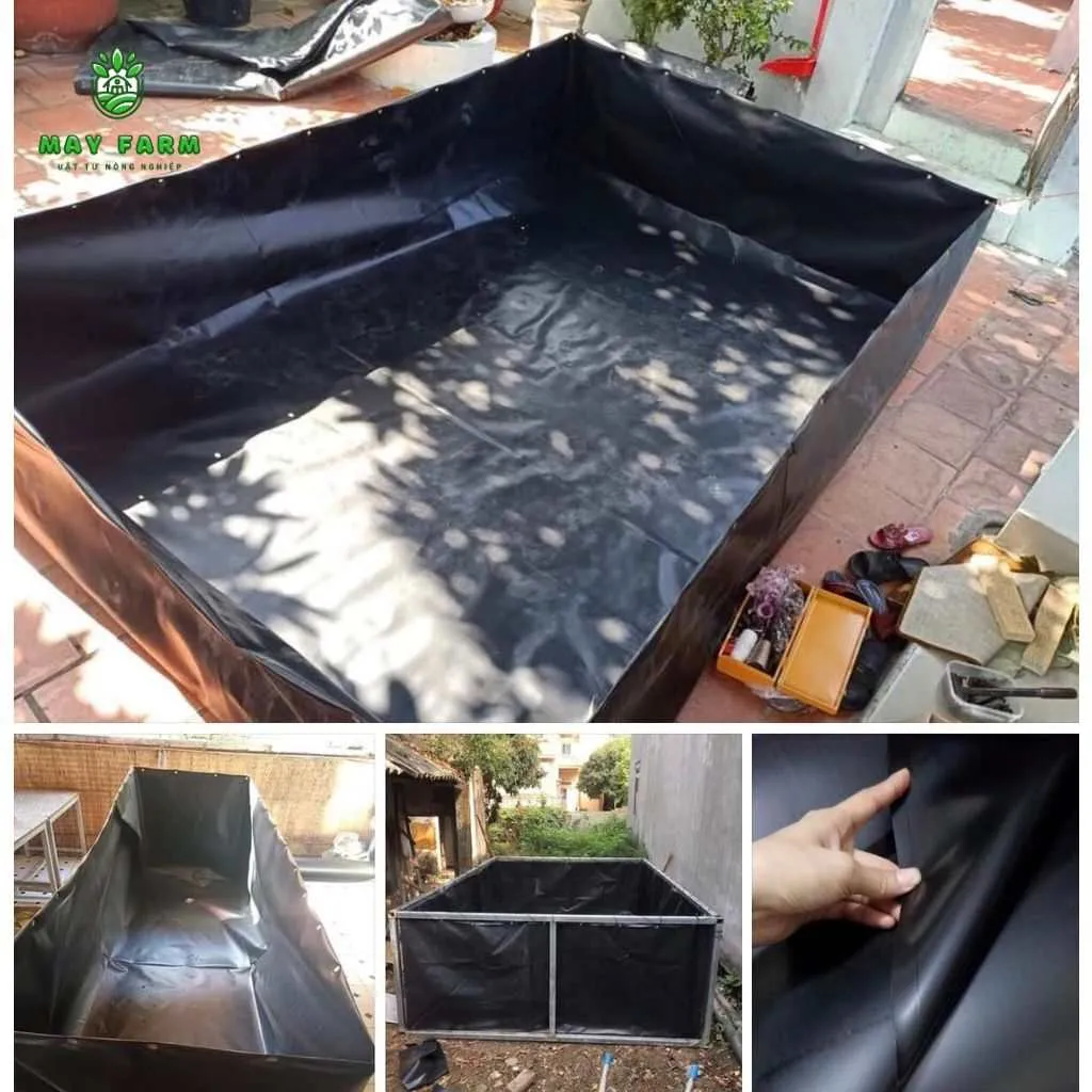 Bể bạt HDPE cỡ lớn được ứng dụng làm hồ nuôi cá và chứa nước sinh hoạt
