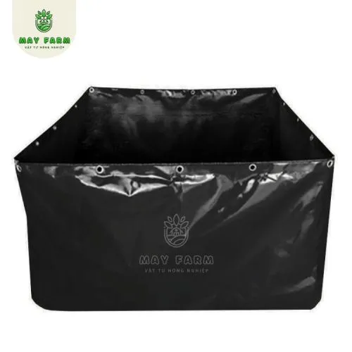 Bể bạt HDPE hoàn chỉnh sau khi lắp đặt, sẵn sàng cho việc cấp nước