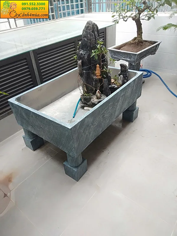 Bể cá xi măng đẹp kết hợp chống thấm hiện đại