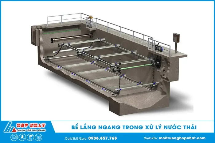 Bể lắng ngang trong xử lý nước thải
