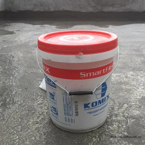Bề mặt sàn đã thi công SmartFlex chống thấm hoàn thiện