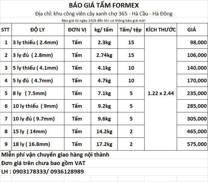 Bề mặt tấm formex cứng PVC Foam bền chắc