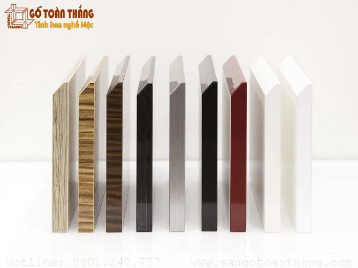 Bề mặt ván nhựa chịu nước phủ Acrylic đa dạng, đẹp mắt