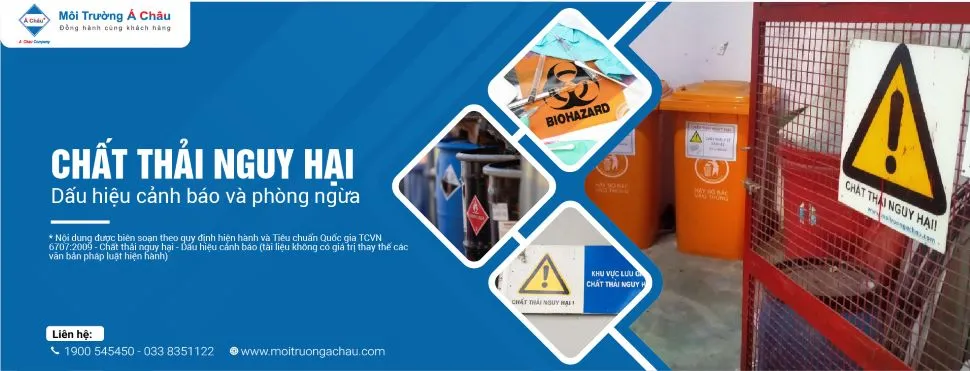 Biển cảnh báo rác thải nguy hại