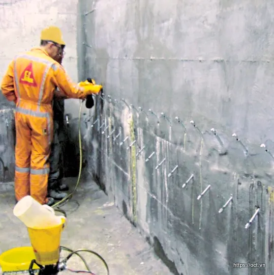 Biện pháp thi công chống thấm vết nứt kết cấu bê tông