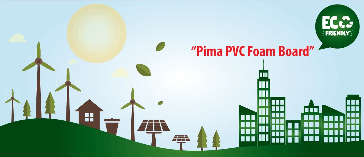 Biểu đồ minh họa tính thân thiện môi trường của tấm nhựa 18mm PVC Foam