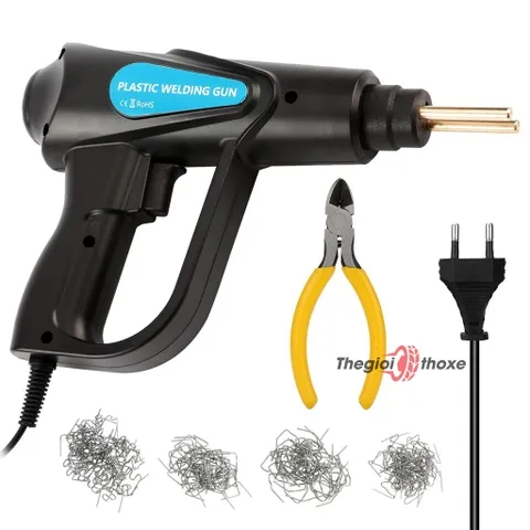 Bộ sản phẩm máy hàn nhựa xe máy đi kèm 4 loại ghim hàn chuyên dụng