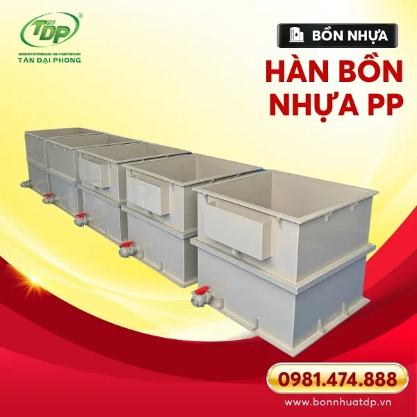 Bồn nhựa PP ứng dụng rộng rãi trong công nghiệp
