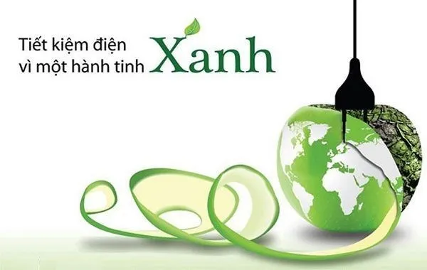 Bóng đèn tiết kiệm điện biểu trưng cho việc sử dụng năng lượng hiệu quả để bảo vệ môi trường