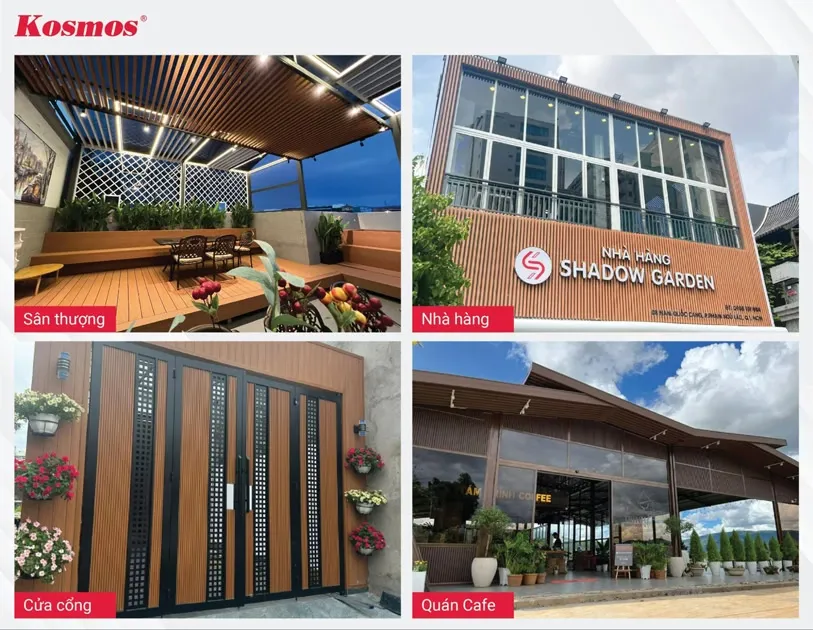 Các công trình gỗ nhựa ngoài trời đẹp