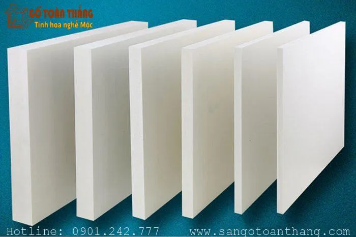 Các độ dày phổ biến của ván nhựa chịu nước Picomat