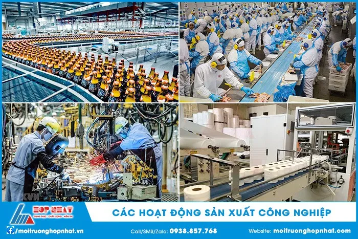 Các hoạt động sản xuất công nghiệp
