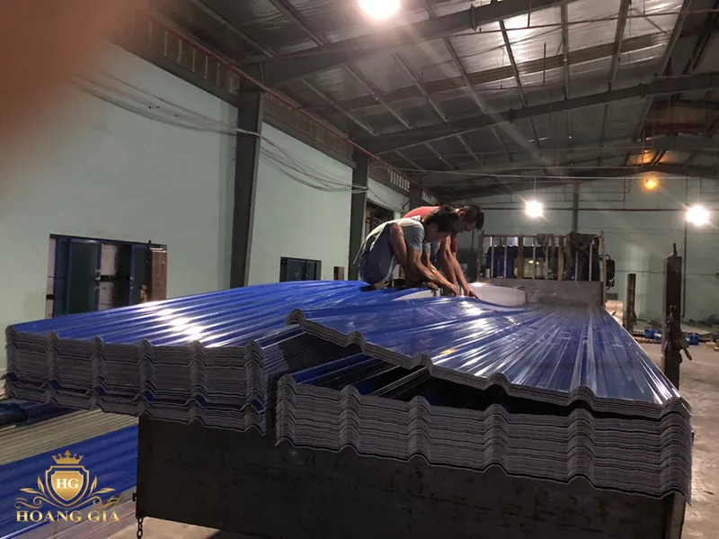 Các loại tấm lợp nhựa PVC phủ ASA với nhiều kiểu sóng