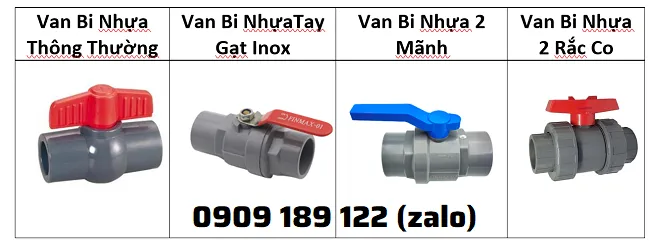 Các loại van bi nhựa PVC phổ biến và ứng dụng trong nhiều hệ thống