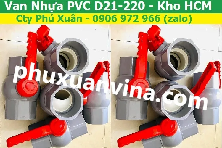 Các loại van nhựa PVC và van nhựa HDPE đa dạng cho hệ thống xử lý nước thải và môi trường