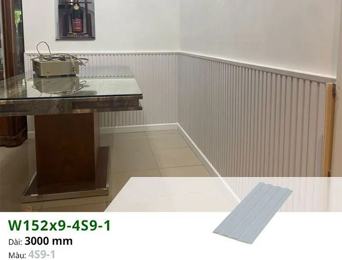 Các mẫu tấm gỗ nhựa ốp chân tường phổ biến trên thị trường
