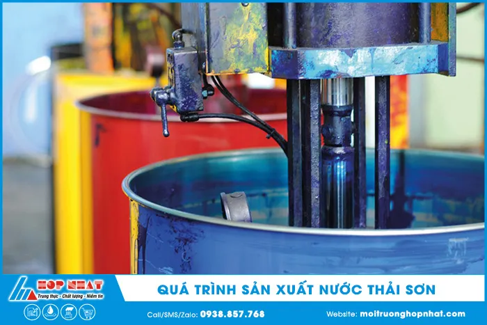 Các nguồn phát sinh nước thải trong quá trình sản xuất sơn