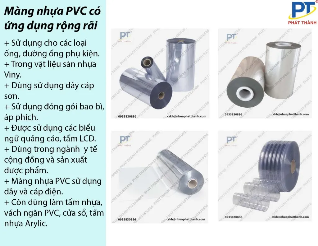 Các ứng dụng phổ biến của tấm nhựa PVC trong đời sống và công nghiệp