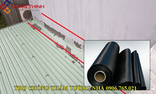 Cách chống thấm khe tiếp giáp giữa hai nhà liền kề bằng màng chống thấm