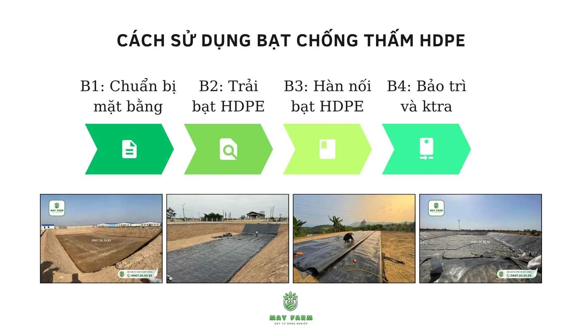Cách sử dụng HDPE chống chịu