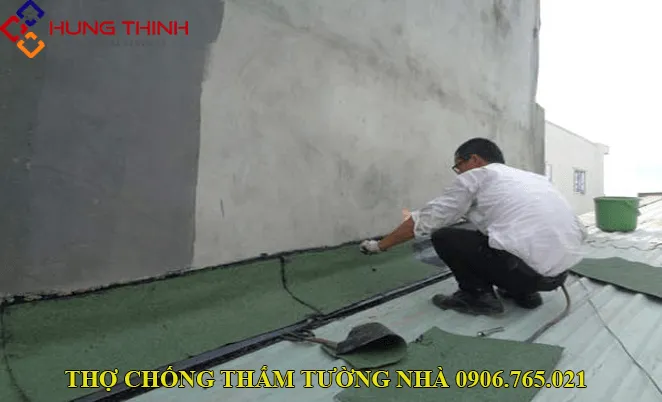 Cách xử lý khe hở giữa 2 nhà bị thấm bằng màng khò nóng