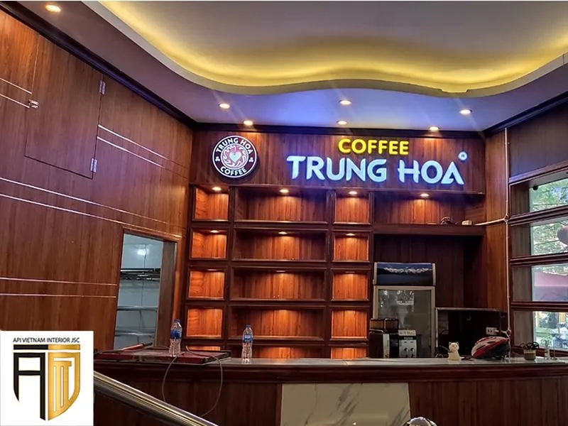 Cải tạo quán cà phê Trung Hoa độc đáo với tấm ốp tường nano