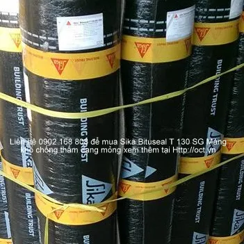 Chi tiết cuộn màng chống thấm Sika Bituseal T130SG dày 3mm tiện lợi