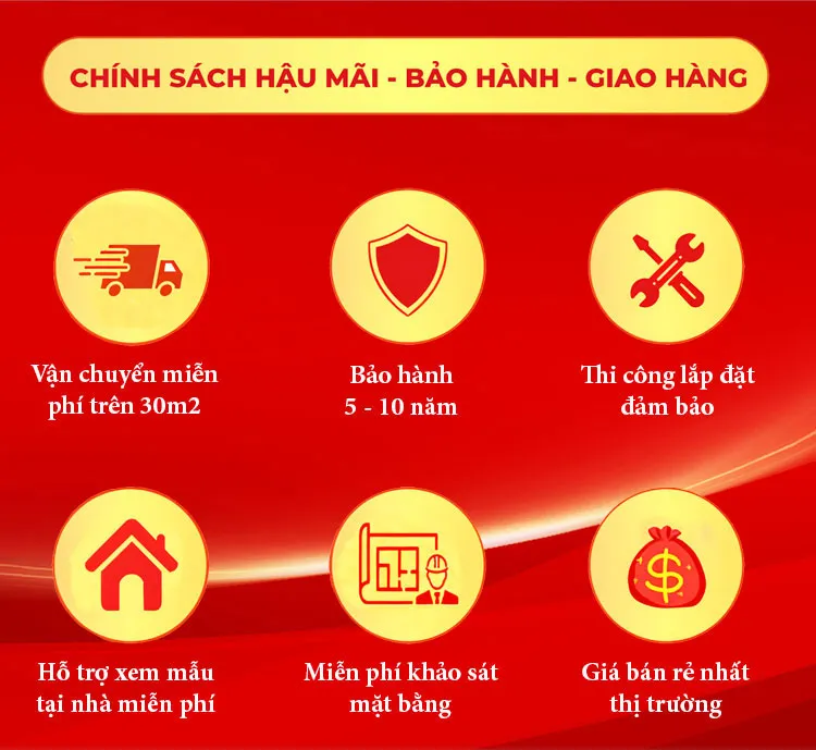 Chính sách bán hàng, bảo hành, giao hàng tại Sàn Đẹp