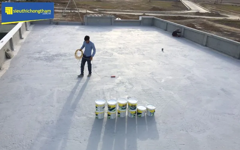 Chống thấm mái bê tông bị nứt bằng lớp phủ Silatex Super