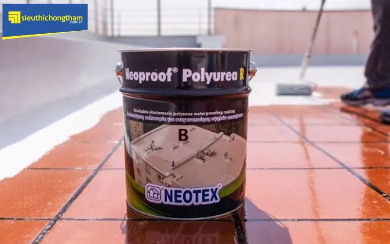 Chống thấm mái bê tông nứt hiệu quả với Neoproof Polyurea R