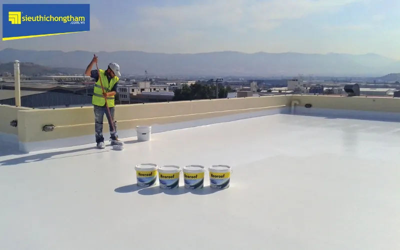 Chống thấm mái nhà bê tông bị nứt bằng vật liệu Neoroof mang lại hiệu quả kép