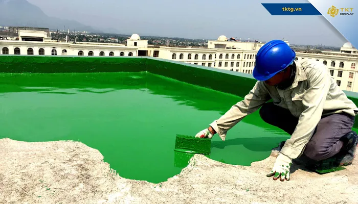 Chống thấm Polyurethane được ứng dụng phổ biến cho mái bằng